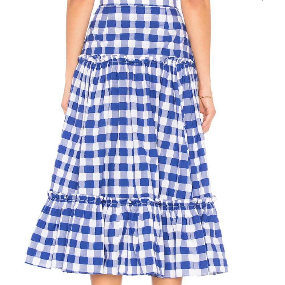 Tiered Ruffle Skirt MDS stripes Mark D Sikes - Picture 3 of 4